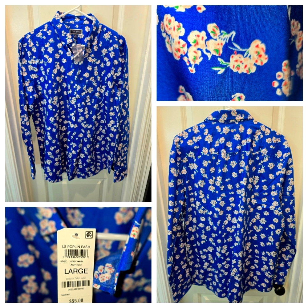 Mens Floral Button Down